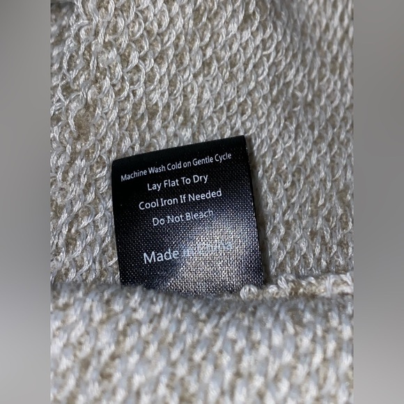 POL Women Chunky Cropped Oversize Slouchy‎ Loose Fit Sweatshirt Relax Pullover M - Picture 6 of 6